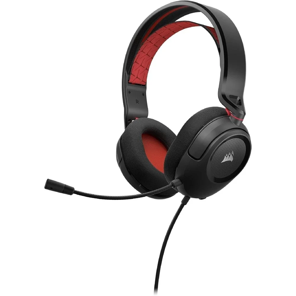 Corsair HS35 v2 Wired Gaming Headset Red 3.5mm Jack PC‎ PS5 Xbox Switch